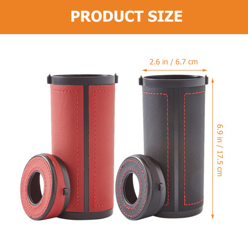 2pcs Tissue Box Case Abs Tungsten Steel For Car 1