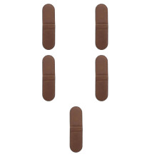 5Pcs Stylish Brown PU Money Clips for Women Practical Card Cash Holder