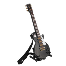 Miniatur-E-Gitarre 18 cm / 7,09 in Schwarz
