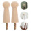 16Pcs Sturdy Beech Wood Wall Pegs for Key Organizer Hat Coat Rack 6