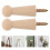 16Pcs Sturdy Beech Wood Wall Pegs for Key Organizer Hat Coat Rack 11