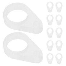 30Pièces Anneaux Anti- Pour Aide Auditive En Silicone Transparent