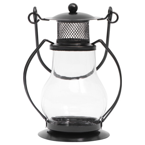 Iron Retro Candlestick with Handle, 13.5 cm