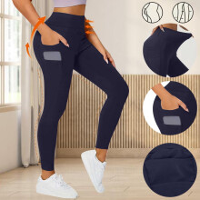 Women's Fleece-Lined Winter Leggings with Pockets