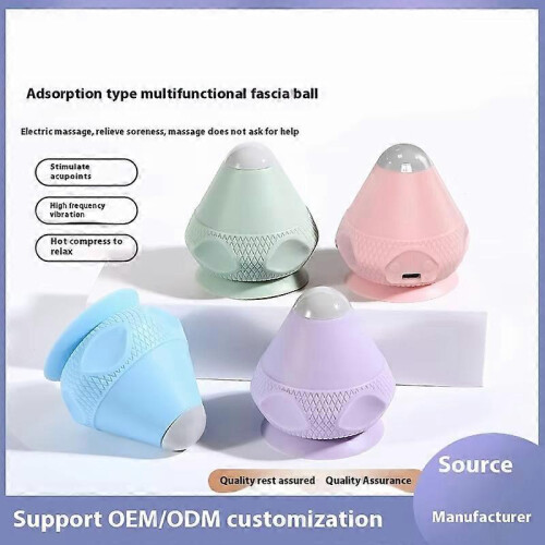 (Cigarette Grey) Massage Ball with Heat, Vibration Trigger Point Ball Silicone Self Massager 1