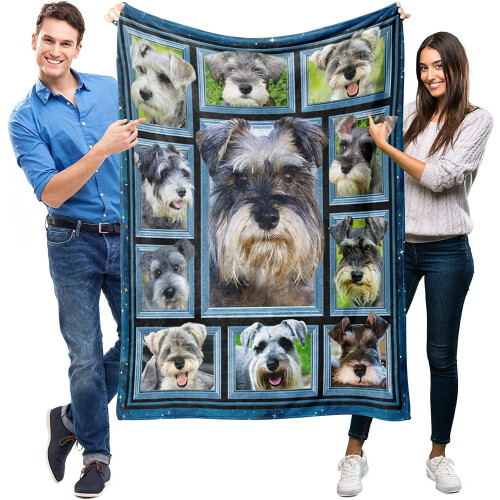 Κουβέρτα με σχέδιο Schnauzer 40x50 ίντσες