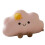 Cartoon Cloud Design Seat Cushion Chair Back Support-pink 1