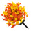 Plante verte artificielle de fleur de gloire du-OrangeJaune 1
