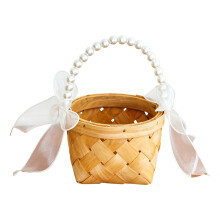 Decorative Flower Holder Basket With-small Snow gauzestyle