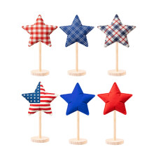 Patriotic Decors 4th of July Table Centerpieces-plaid1 type