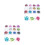 2Sets Heart Shaped Nail Sequins Assorted Color DIY Nail Art Decoration 2