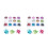 2Sets Heart Shaped Nail Sequins Assorted Color DIY Nail Art Decoration 3