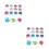 2Sets Heart Shaped Nail Sequins Assorted Color DIY Nail Art Decoration 4