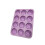 Moules élégants de silicone de trou de conception de rose-Violet 1