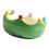 Fruit Form Porcelain Plate Includes 6 Metal Forks For-Green 1