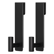 Set Of 2 Modern Black Shower Hook Rustproof Designs For Wet