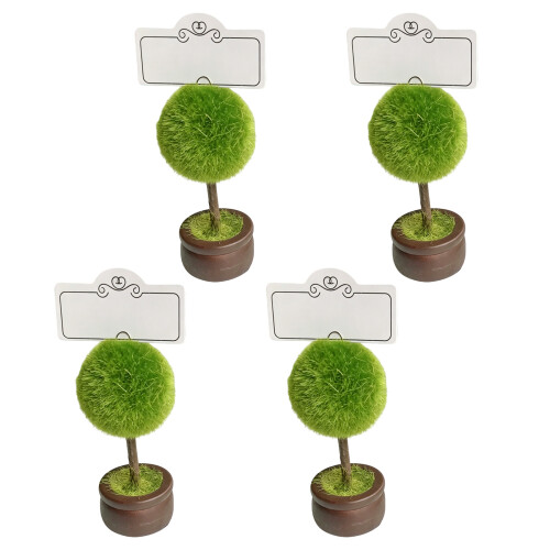 Practical Potted Plant Style Guest Name Card Holder Table-round