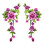 Patchs de couture en forme de fleurs délicates avec-Violet Rouge 1
