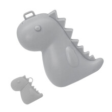 Porte-brosse à dents en forme d'animal de dessin animé,-Gris