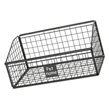 Le stockage d'articles pour animaux de compagnie en acier-Noir