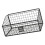 Polished Steel Pet Products Bin For Quick Item Access-Black 1