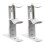2 Pack Curtain Rod Holder for Heavy Type Drapes with Side-White 1