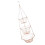 Wrought Iron Tiered Basket With Rose Accent For Kitchen-Copper 1