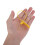 100Pcs Yellow Plastic Security Tags for Clothes One-Time Use Fastener 7