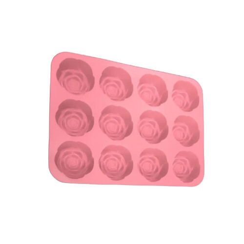 Durable Food Safe Rose Shape Silicone Molds For Creative-Pink