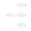 4Pcs White Plastic Round Dome Lampshades for Ceiling Lights Home Use 2