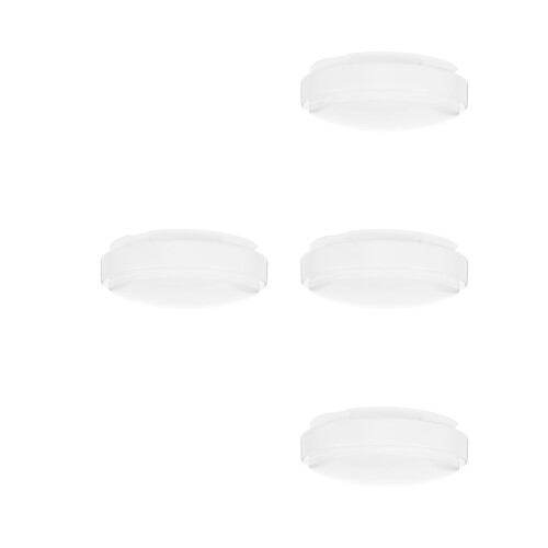 4Pcs White Plastic Round Dome Lampshades for Ceiling Lights Home Use 1