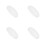 4Pcs White Plastic Round Dome Lampshades for Ceiling Lights Home Use 3