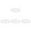 4Pcs White Plastic Round Dome Lampshades for Ceiling Lights Home Use 6