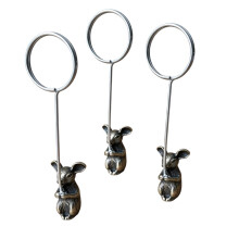 12Pieces Delicate Animal Shape Memo Clip Durable Metal-Pigshape