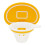 Basketball Eigelbtrenner ABS EYS-01 Rot 3,0 cm 1