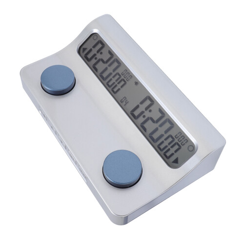 Schachuhr-Timer ABS, 2xAA, Großes Display, Sprachausgabe
