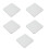 Fashionable Coasters Set Absorbent Waterproof Cup Mat For-White 1