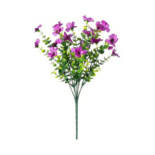Fleur artificielle de Simulation avec fil de fer Flexible,-3
