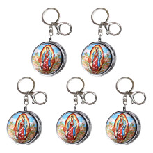 Religious Trinket Storage Case Keychain Catholic Christian-5