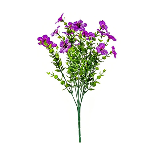 Fleur artificielle de Simulation avec fil de fer-Violet