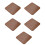 Square Drink Coasters Heat Resistant Water Absorbent-Coffee 1