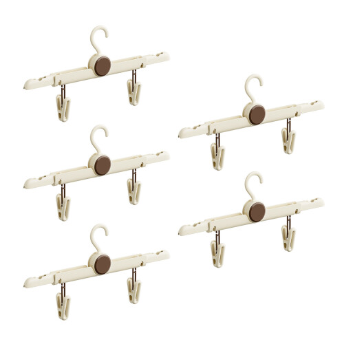 Travel Clothes Hanger With Nonslip Designs Foldable Plastic-5