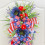 Patriotic Wreath Red Blue White 17.72 Inch 4