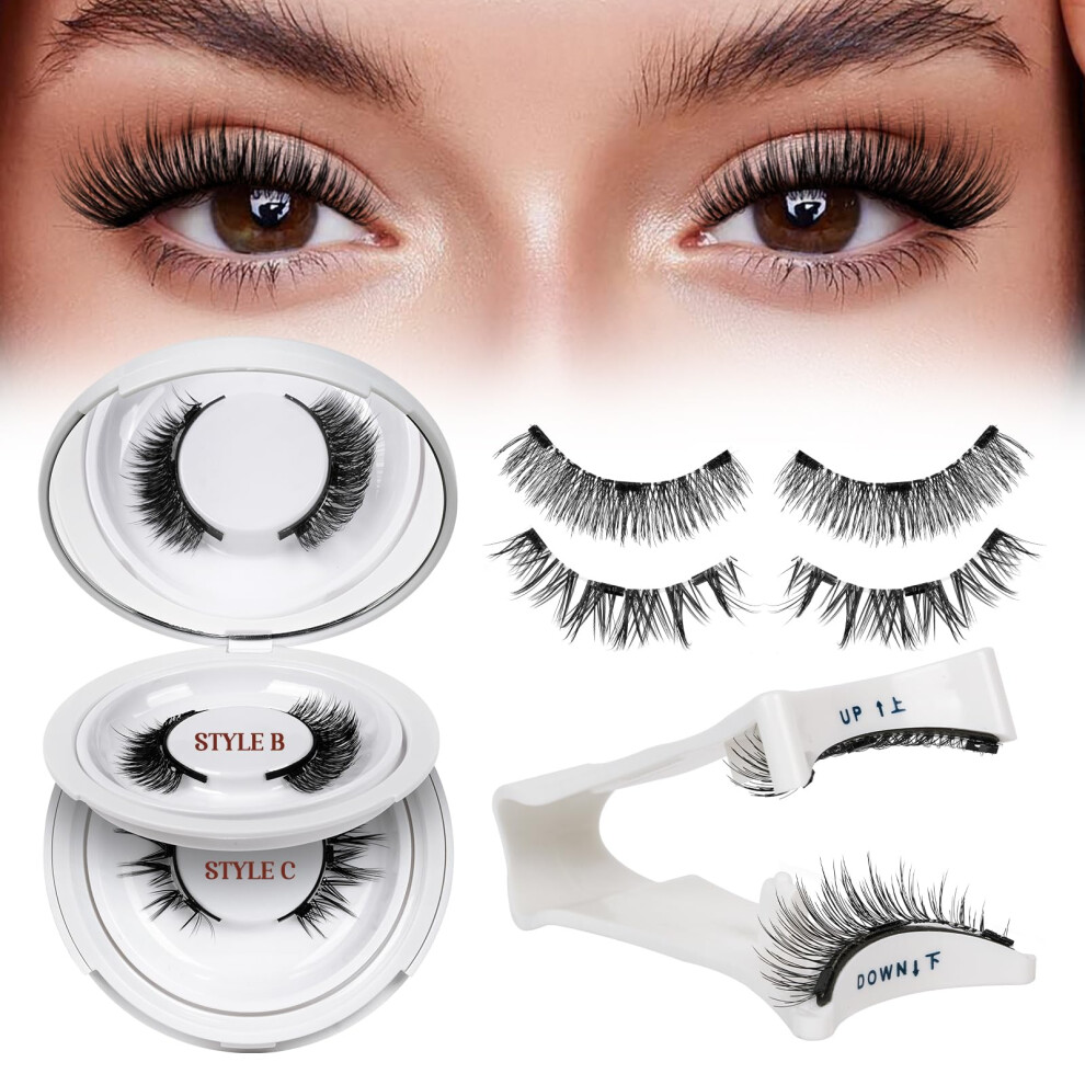 Quewel Magnetic-Eyelashes With Applicator, 2 Pairs Flylash Magnetic-Lashes With Applicator, No Glue Needed False Lashes, Easy To Wear And Remove