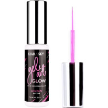 KIARA SKY Gel Paint Glow Art Liner 0.25 fl oz |Love Hertz (fuchsia & elektrisch perzik)