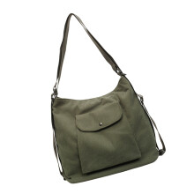 Cord-Rucksack, umwandelbare Umhängetasche, mehrere-Grün