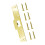 Schlosszungenplatten aus Edelstahl,-Gold 1
