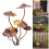 Sculptures de champignons en fer, Styles antiques, piquet de 2