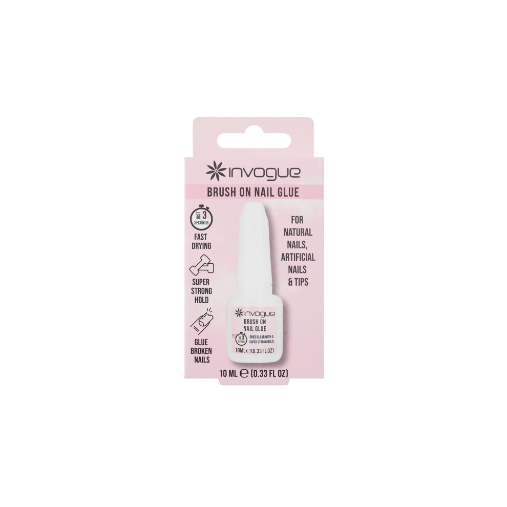 Invogue Brush on Nail Glue 10 ml | Quick-Dry Adhesive, For Press-On Nails, Tips & Acrylics, Strong Hold, Cruelty-Free & Vegan - Image 9