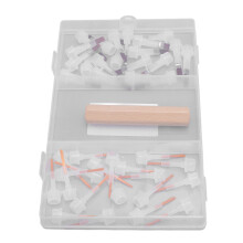 Nagellack-Pinsel-Set - Holzgriff, beidseitig verwendbar